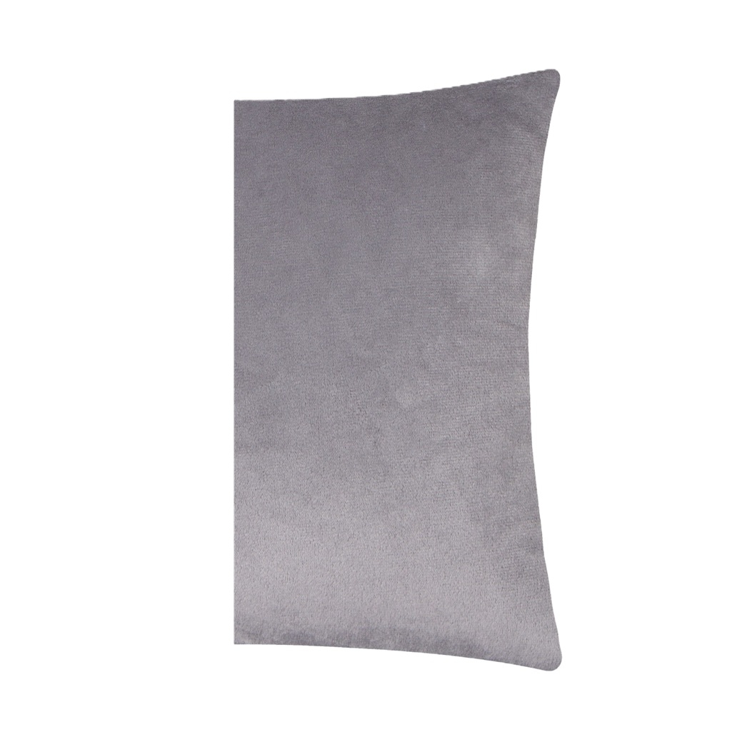 Подушка декоративная Этель 9849753, велюр, синтепон, серая, 30х30 см