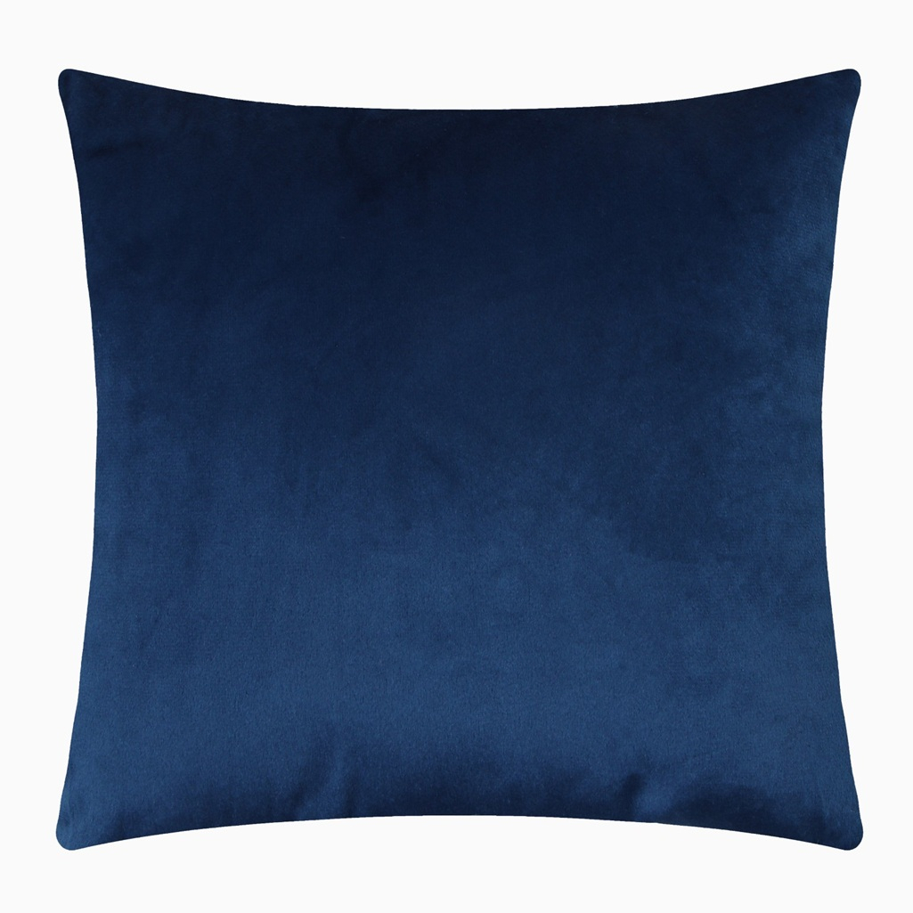 Подушка декоративная Этель 9849754, велюр, синтепон, синяя, 30х30 см