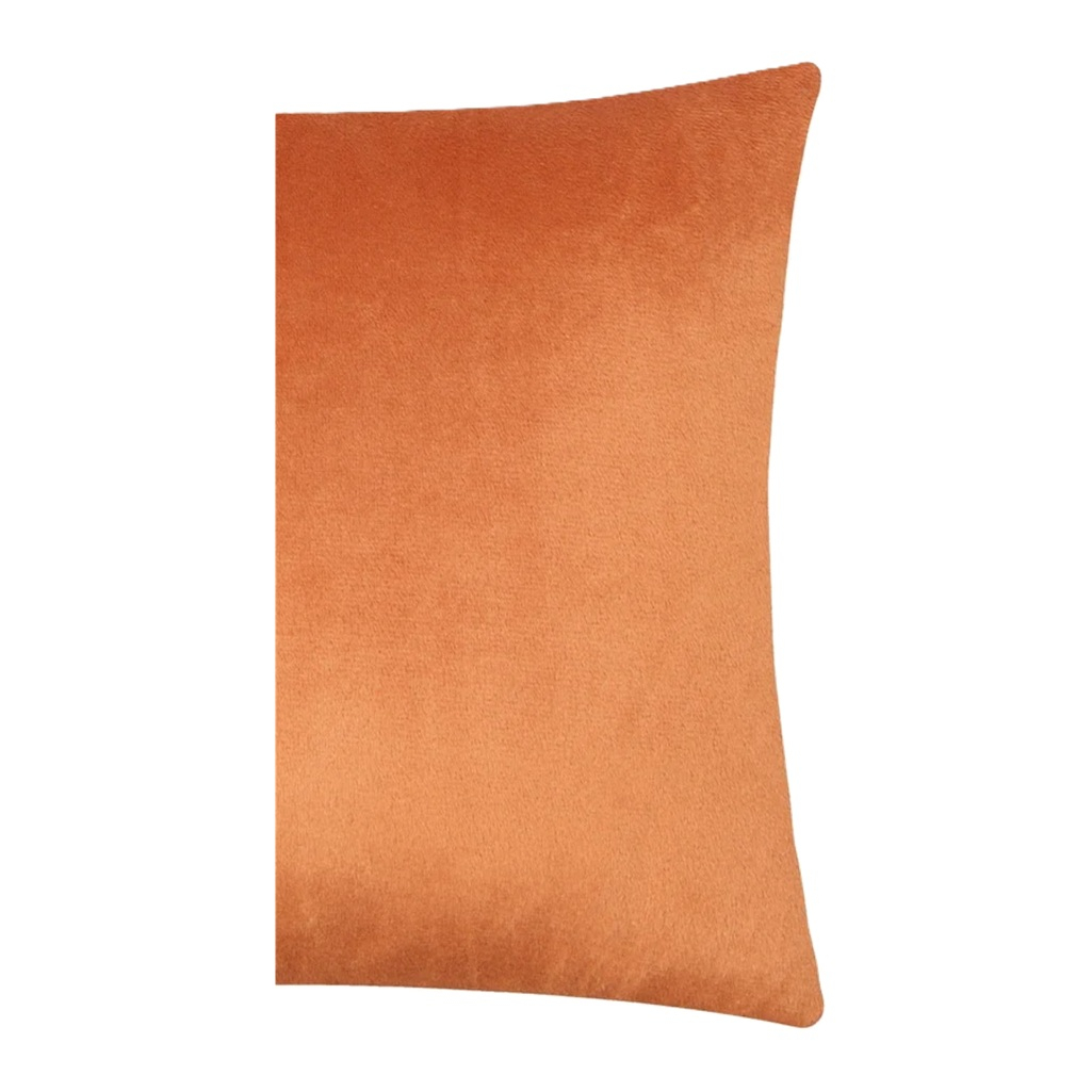 Подушка декоративная Этель 9849755, велюр, терракотовая, 30х30 см