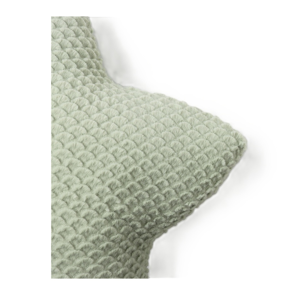 Подушка декоративная Этель Звезда 10766736, велсофт, синтепон, зеленая, 44 см