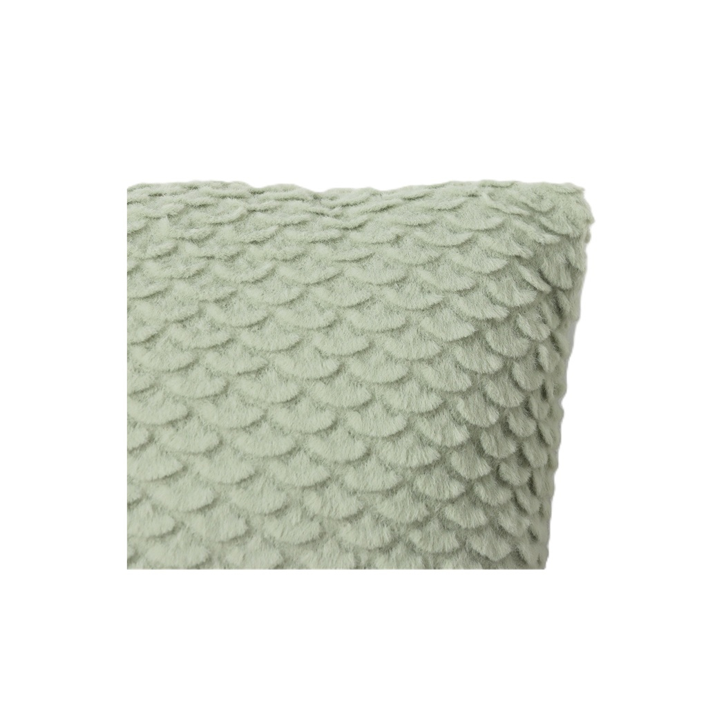 Подушка декоративная Этель Квадрат 10766742, велсофт, синтепон, зеленый, 40х40 см