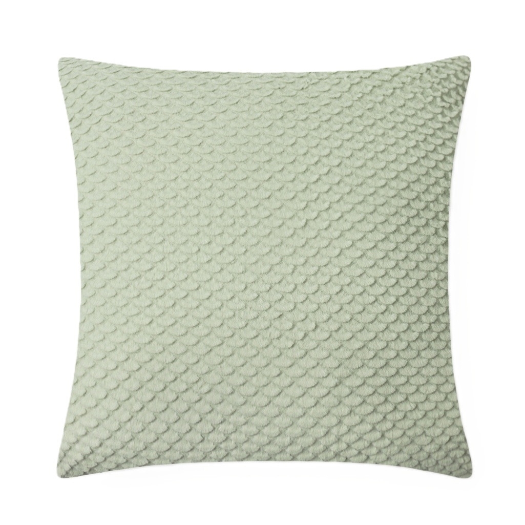 Подушка декоративная Этель Квадрат 10766742, велсофт, синтепон, зеленый, 40х40 см