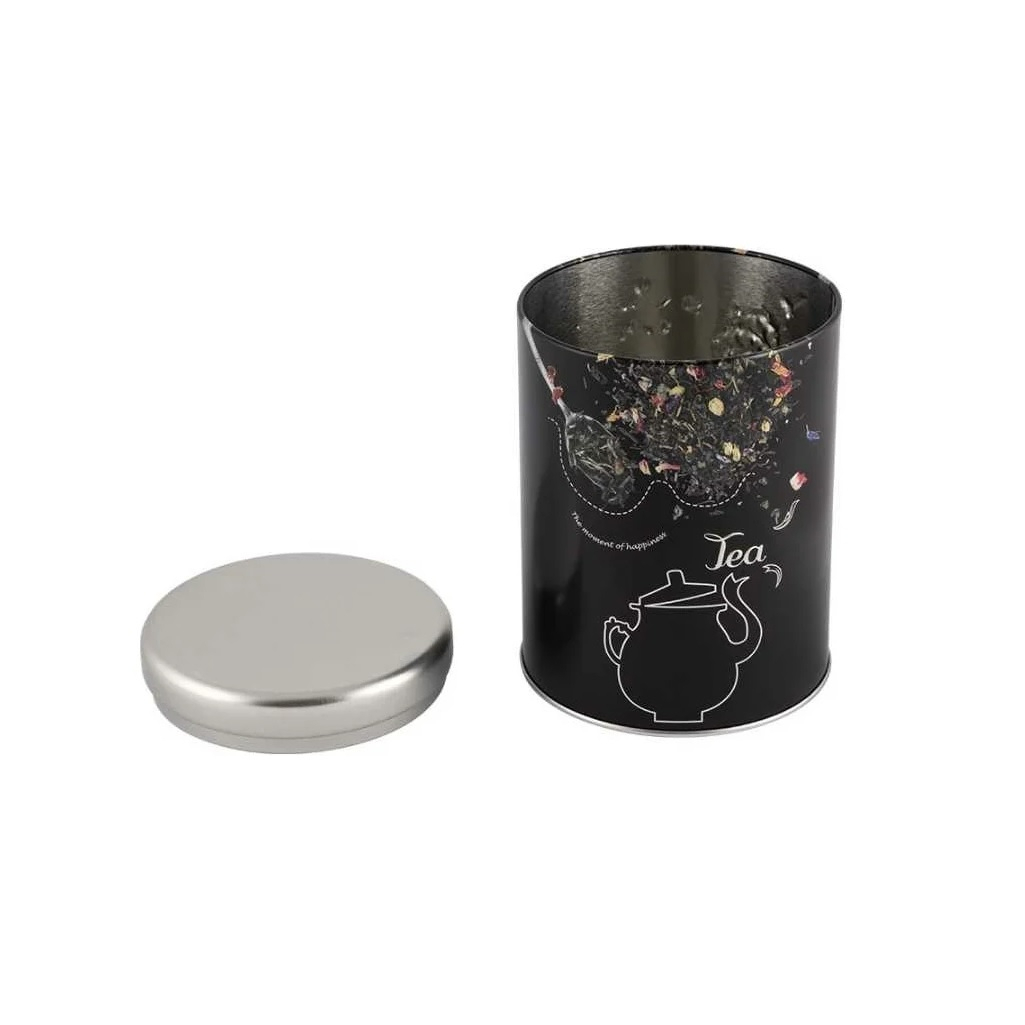 Банка для сыпучих продуктов Mallony Чай, металлическая, с крышкой, 900 мл