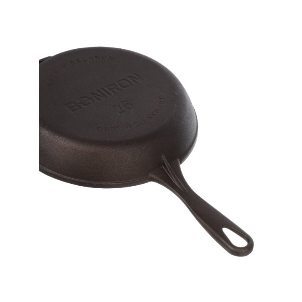 Сковорода чугунная Boniron с литой ручкой 260х50 мм ВС26-01