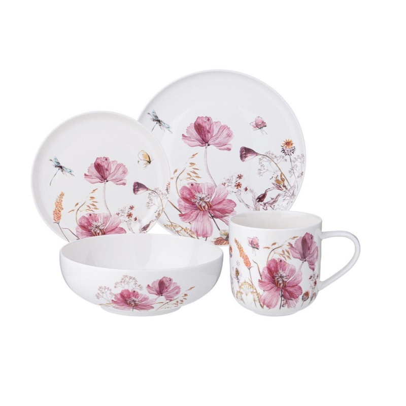 Сервиз столовый Lefard, Flowers фарфор 16 предметов на 4 персоны 577-202