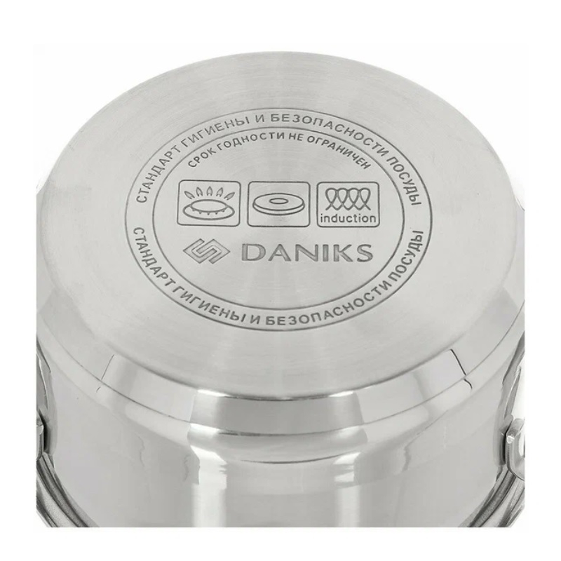 Кастрюля Daniks GS-01311 нержавеющая сталь 1 л