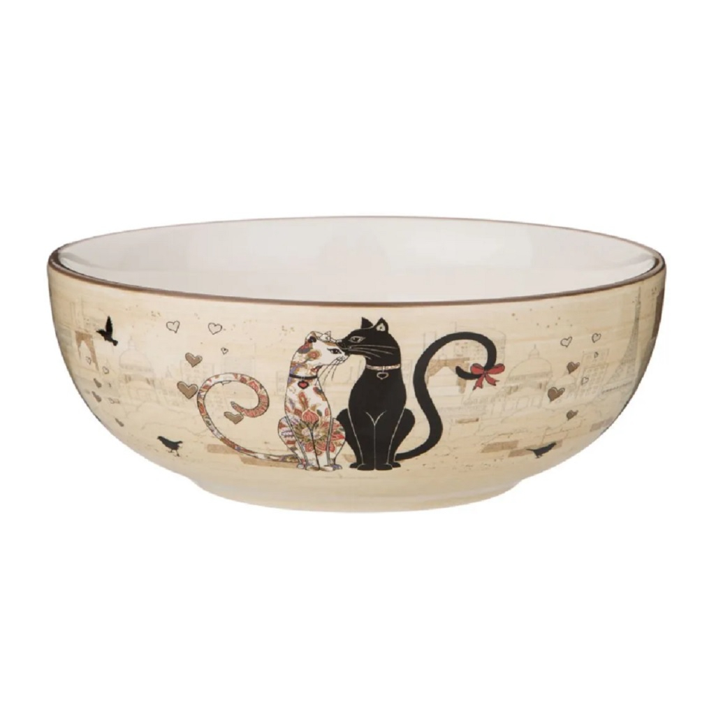 Салатник Agness 358-1745 Парижские Коты для подачи холодных закусок 800 мл