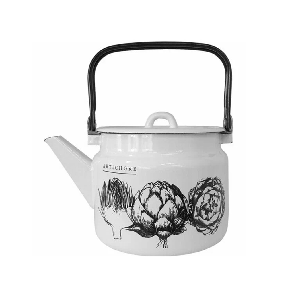 Чайник эмалированный Лысьва Artichoke 2710/4,Рч , белый, 2 л