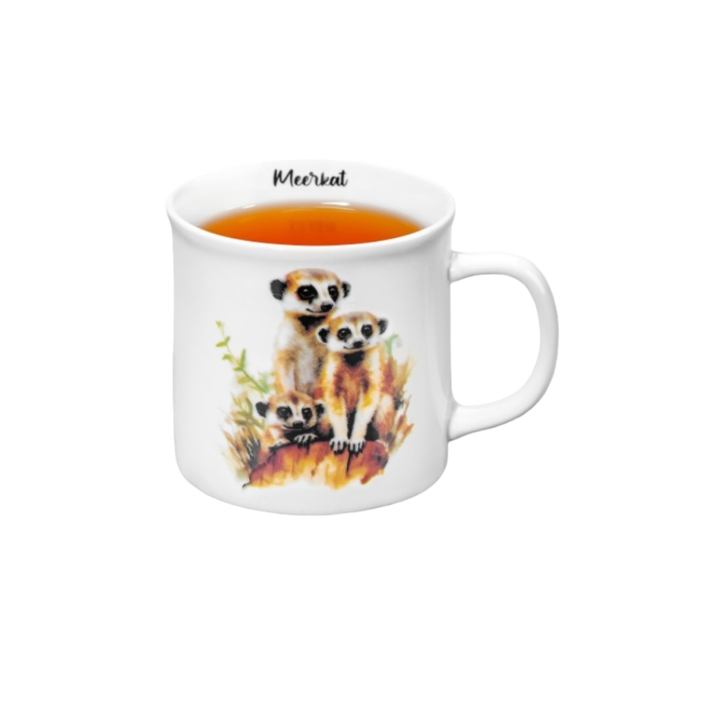 Кружка Elan Gallery Сурикаты, фарфор New Bone China, 360 мл, 125х95х83 мм, 230252