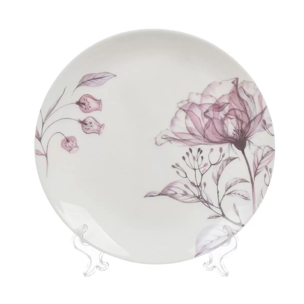 Тарелка десертная Luminarc Бэль V9155, стеклокерамика, круглая, белая, 20.5 см