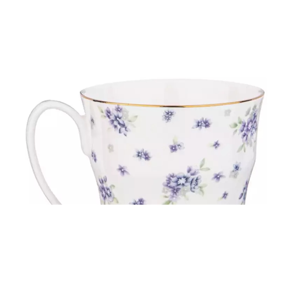 Кружка Lefard Sonnet In Blue 760-767, фарфор, белый, объем 350 мл