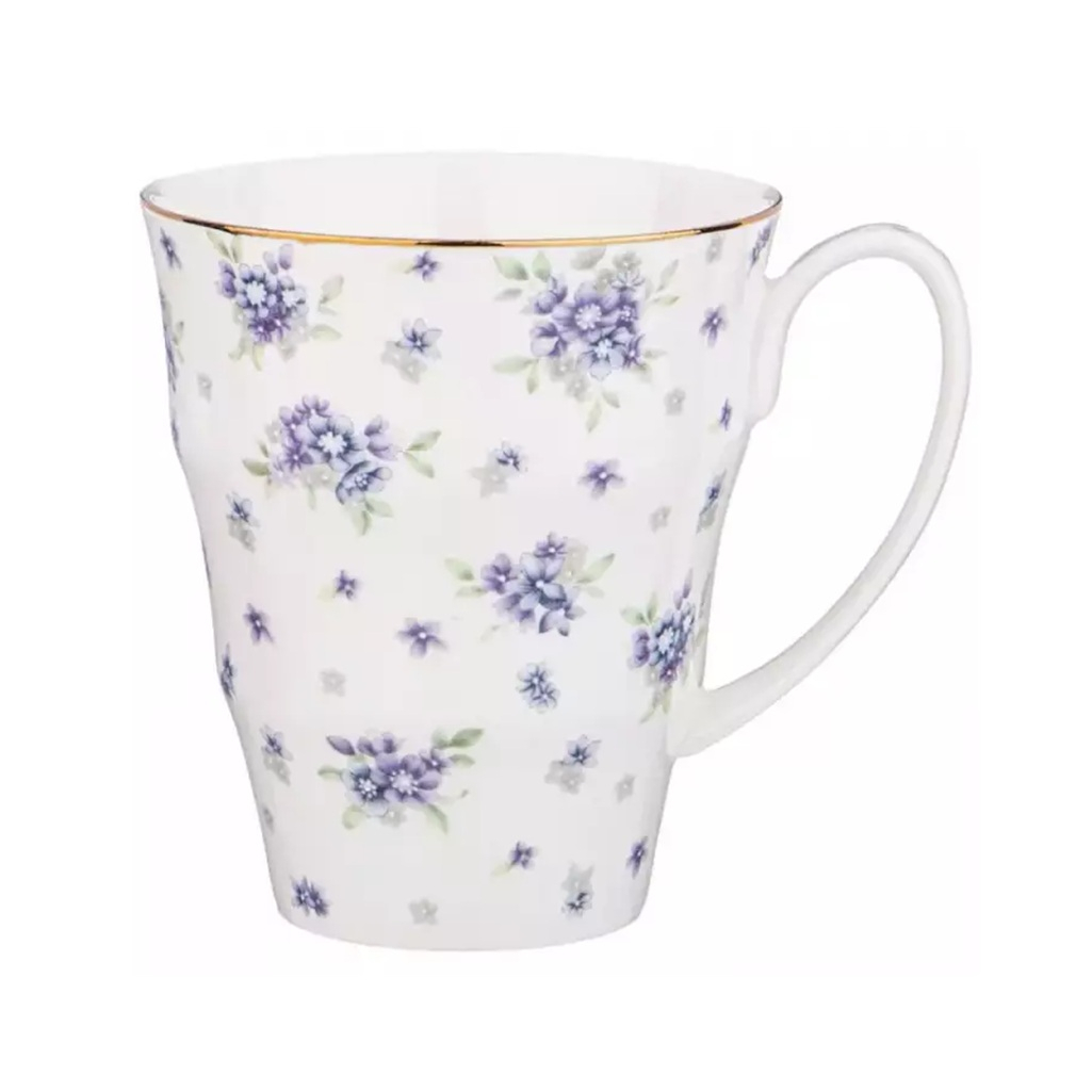 Кружка Lefard Sonnet In Blue 760-767, фарфор, белый, объем 350 мл