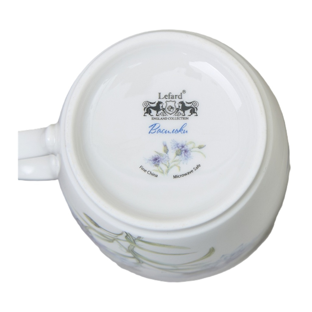 Кружка Lefard Васильки 760-837, фарфор, белый , объем 300 мл