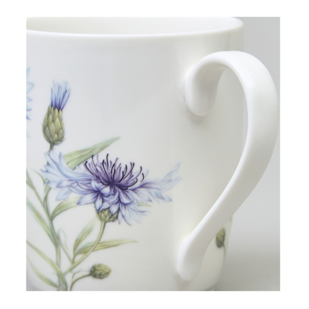 Кружка Lefard Васильки 760-837, фарфор, белый , объем 300 мл