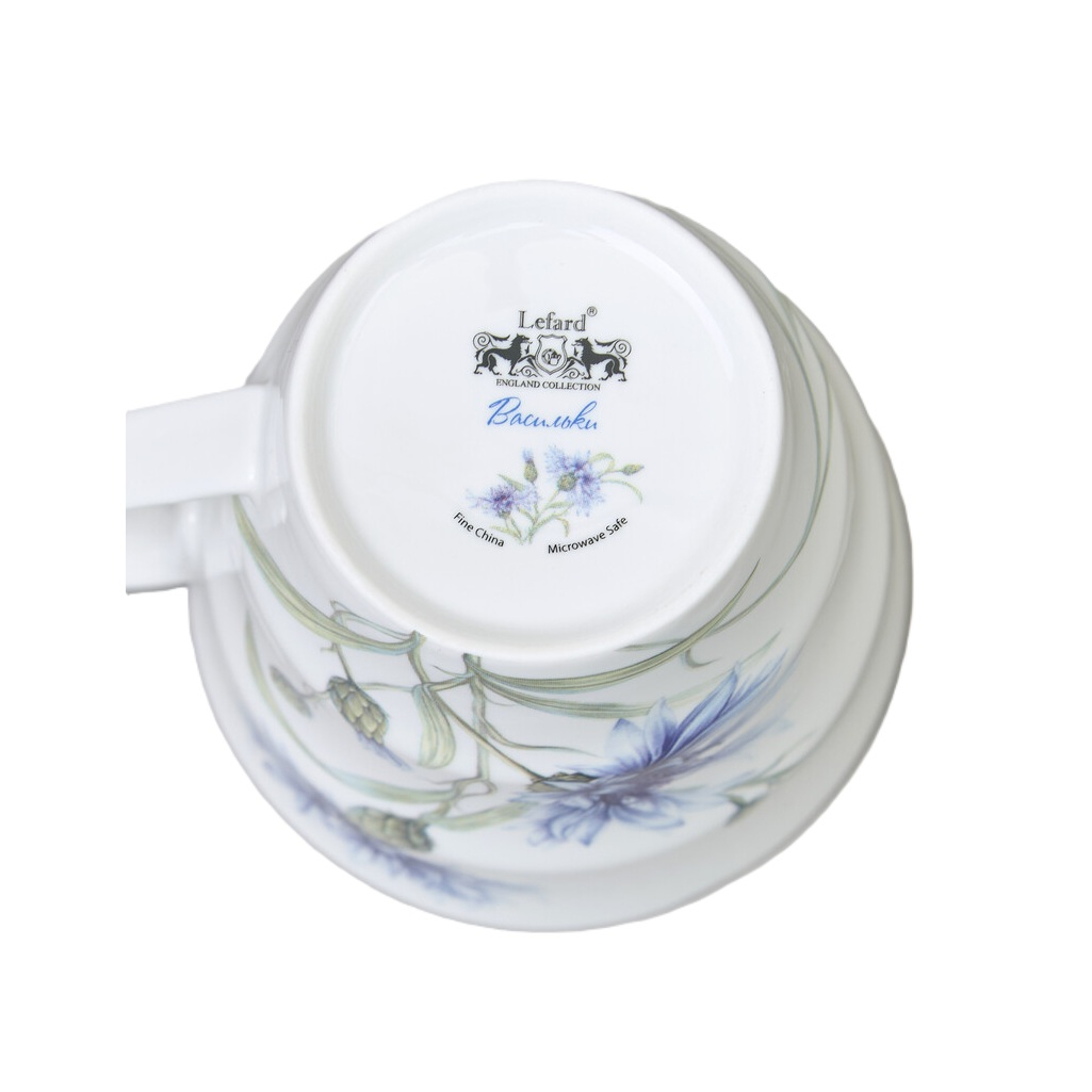 Кружка Lefard Васильки 760-831, фарфор, белый , объем 350 мл