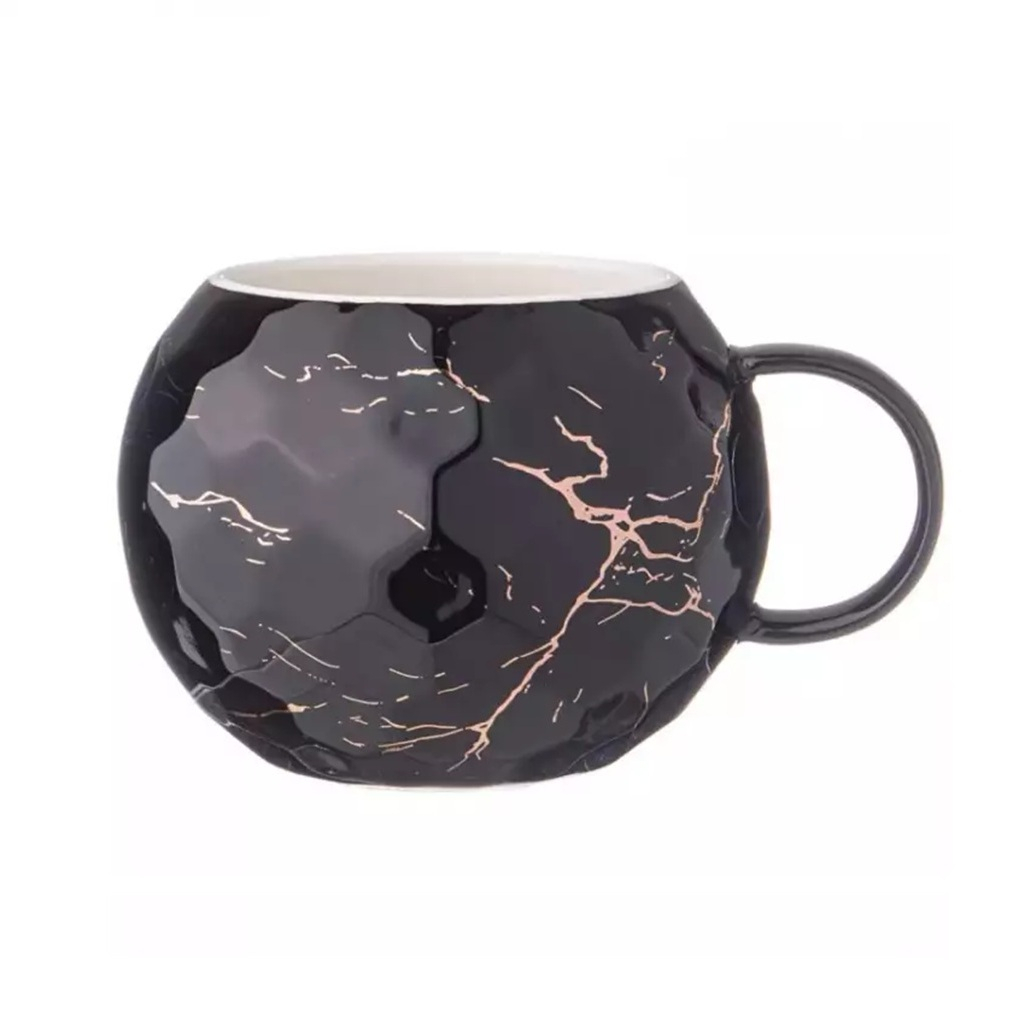 Кружка Lefard Breaktime 90-1086, фарфор, черная, 75х75х80 мм, 400 мл