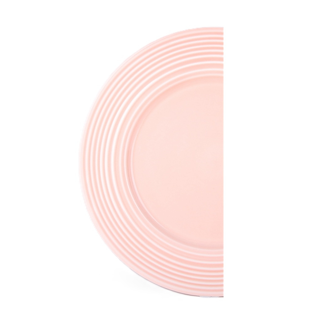 Тарелка обеденная Коралл Beige 7923, круглая, фарфор, розовая, 26 см