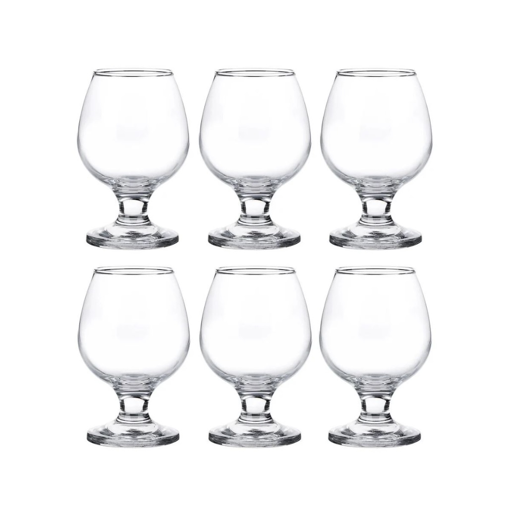 Бокал Pasabahce Bistro, для коньяка, стеклянный, для сервировки стола, 400 мл