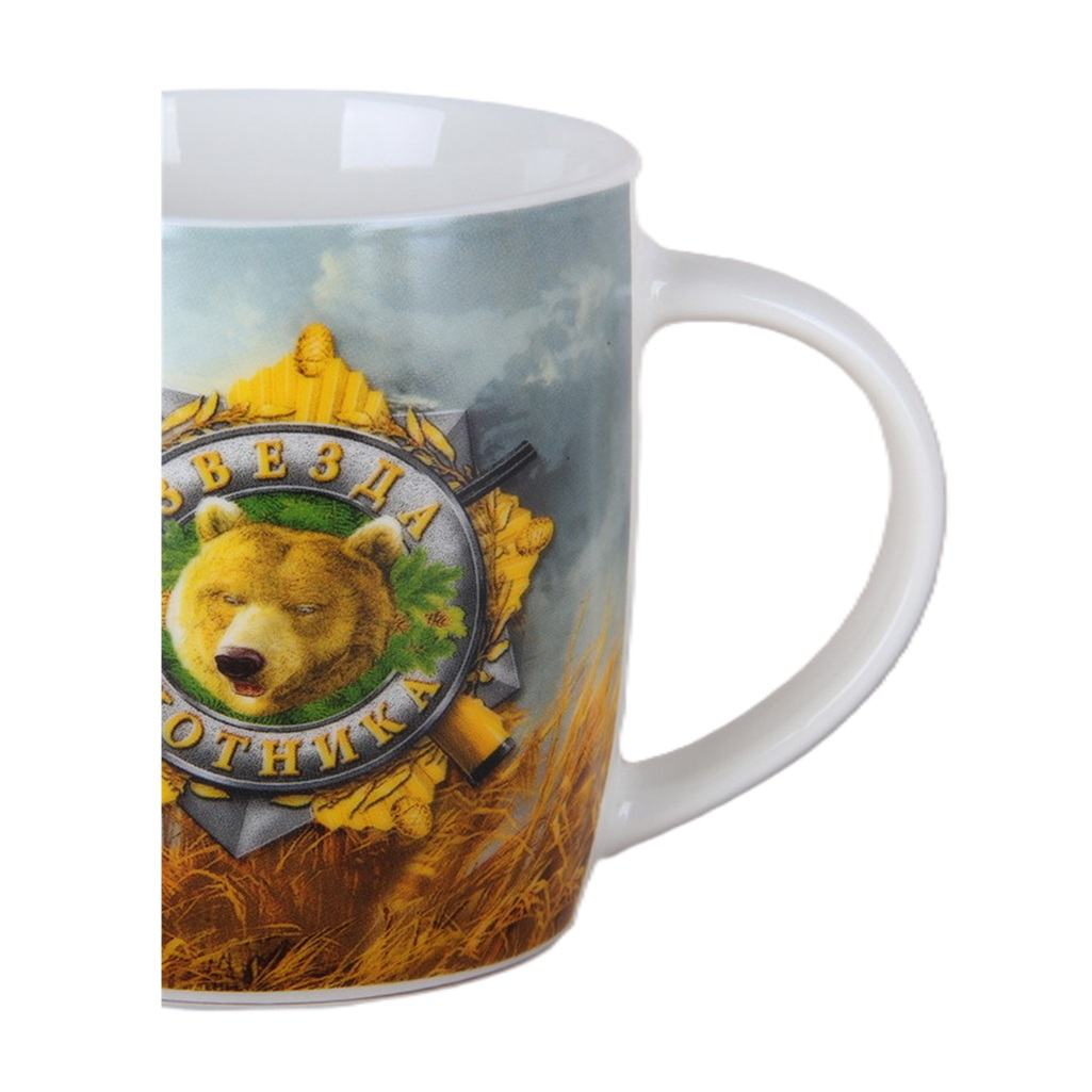 Кружка Коралл Охотнику, фарфор, различные цвета, 8.5х9х12 см, 350 мл