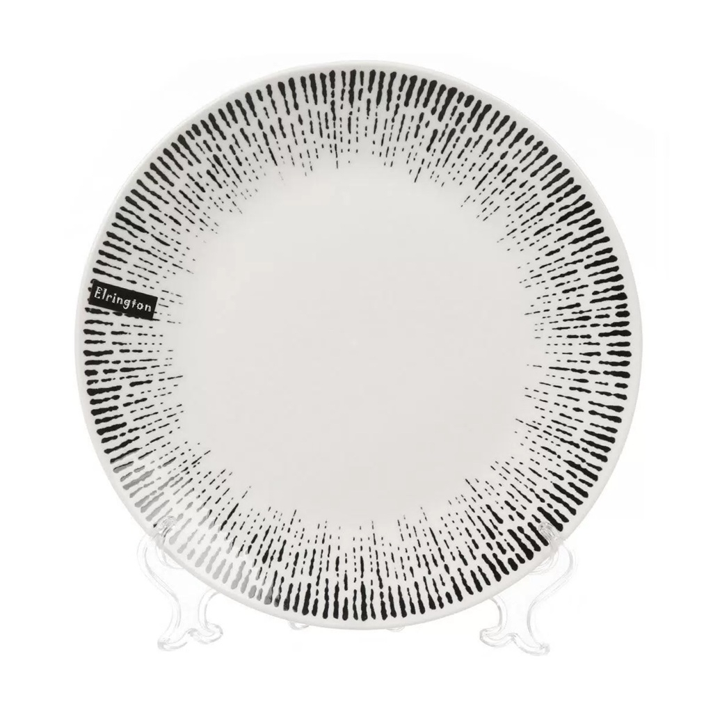 Тарелка обеденная Elrington Mila Ripsy 253-27009, круглая, керамика, 23 см