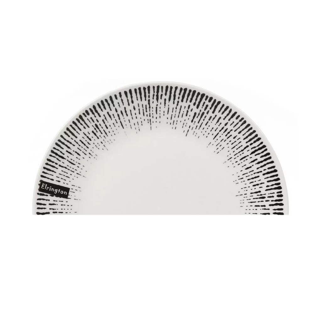 Тарелка обеденная Elrington Mila Ripsy 253-27009, круглая, керамика, 23 см