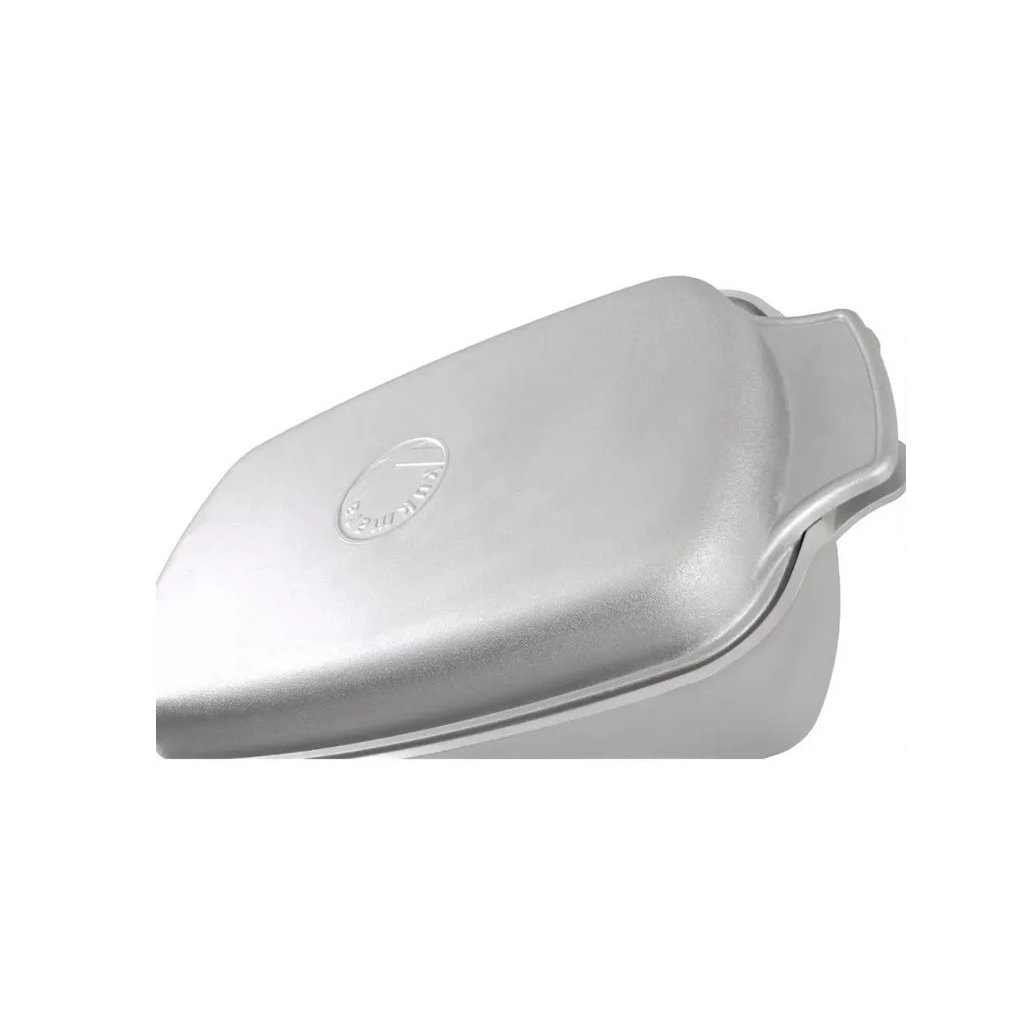 Гусятница Kukmara алюминиевая, с крышкой, объем 5.5 л, серый металлик