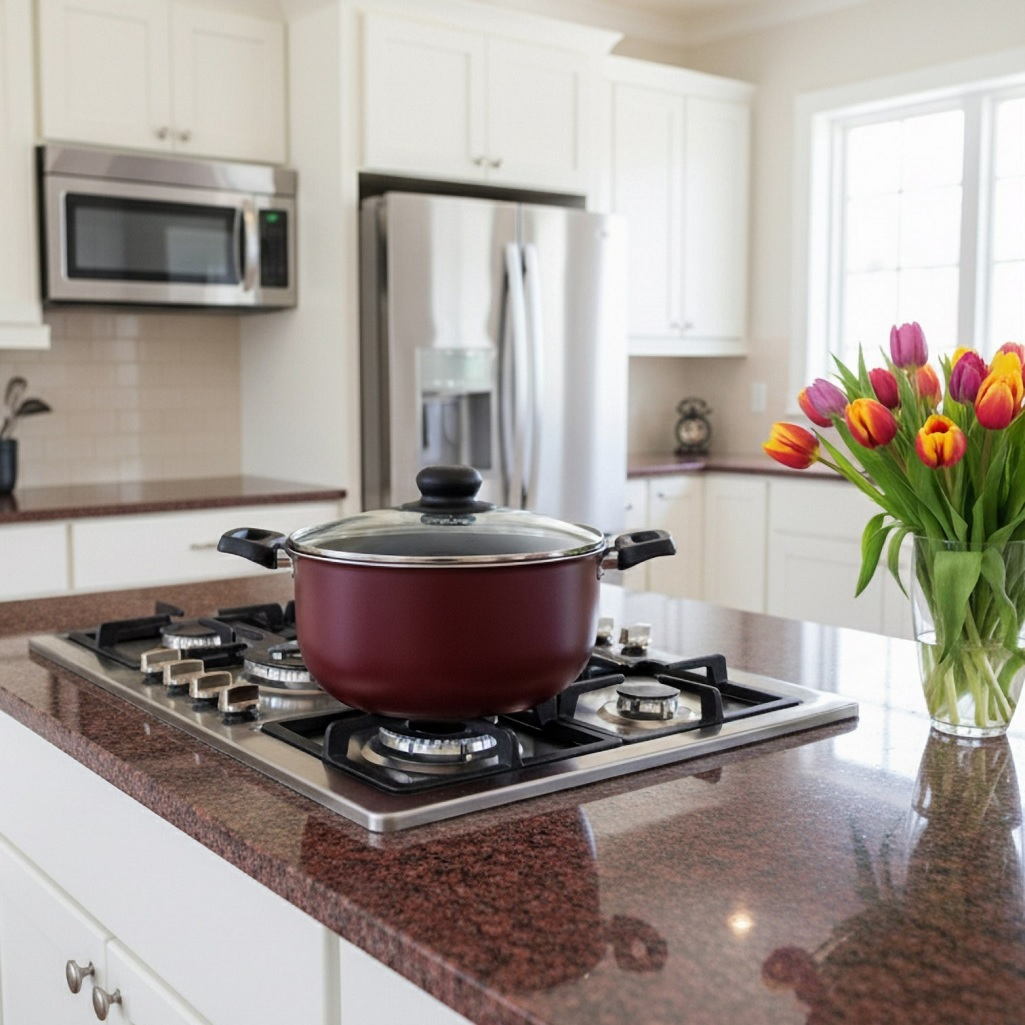 Кастрюля Scovo Expert СЭ-008, 54558, с антипригарным покрытием, 4.5 л