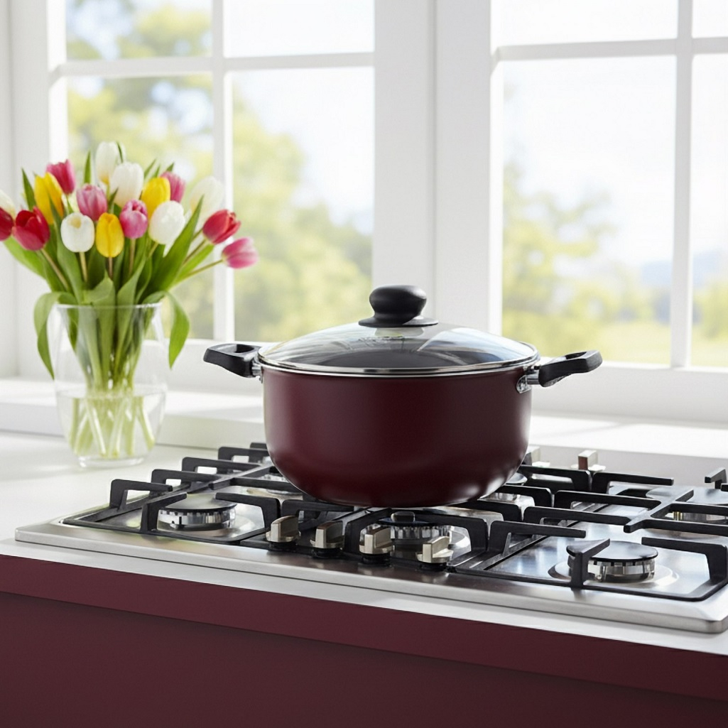 Кастрюля Scovo Expert СЭ-008, 54558, с антипригарным покрытием, 4.5 л