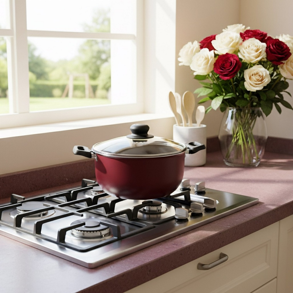 Кастрюля Scovo Expert СЭ-008, 54558, с антипригарным покрытием, 4.5 л