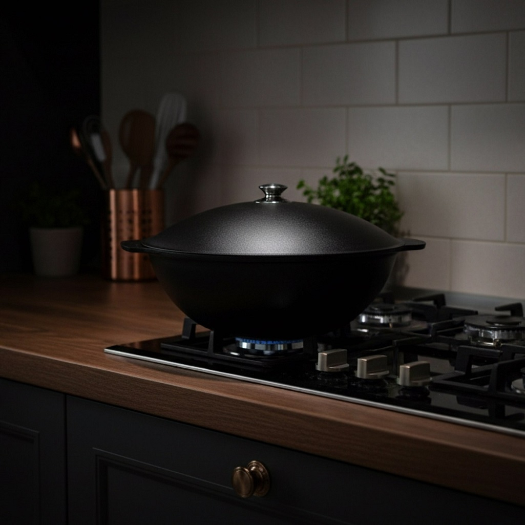 Казан алюминиевый Kukmara К90А для плова, антипригарное покрытие, 9 л