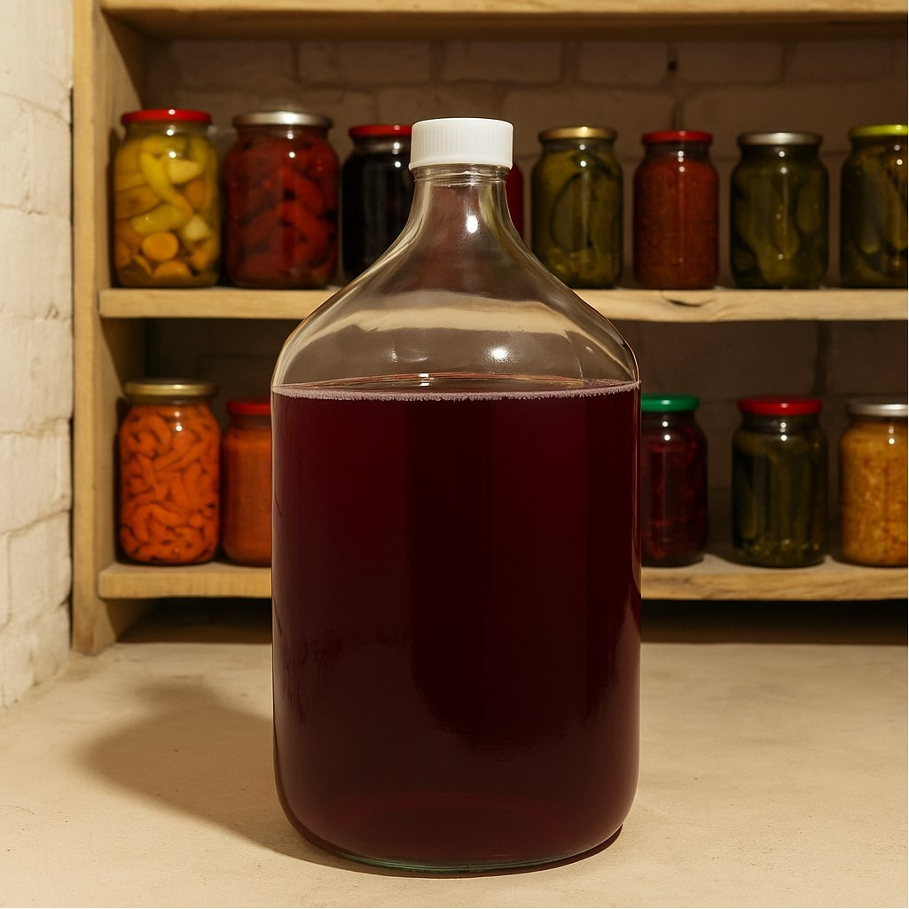 Бутыль винная Казак ТО 58, с крышкой, стеклянная, прозрачная, 15 л