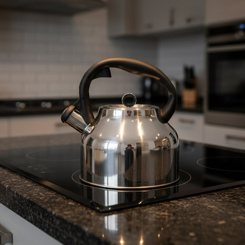 Чайник Agness UD-451104, со свистком, нержавеющая сталь, 2.8 л