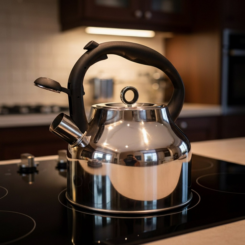 Чайник Agness UD-451104, со свистком, нержавеющая сталь, 2.8 л