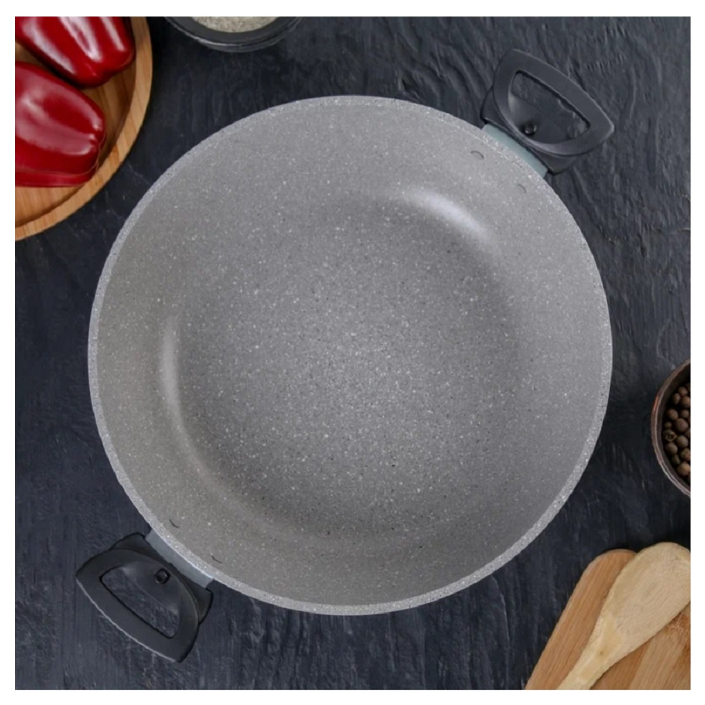 Сотейник Kukmara смс308а, с крышкой, с антипригарным покрытием, 30 см