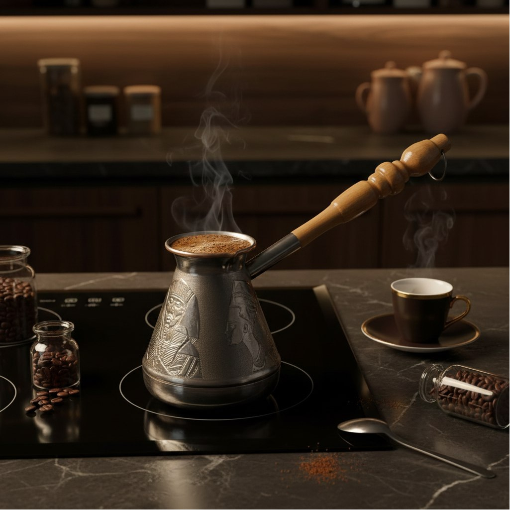 Турка Tima Египет ЕГ-390, медная, без съемной ручки, объем 390 мл