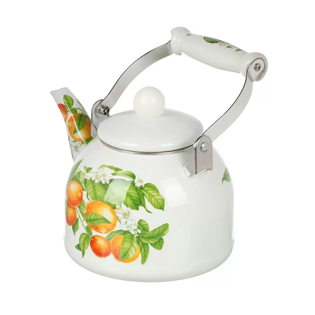 Чайник Daniks Mandarin 487502, сталь, эмалированное покрытие, индукция, 2 л