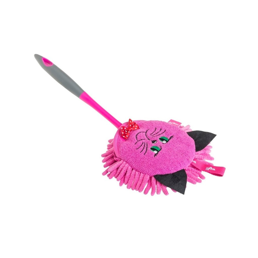 Щетка для удаления пыли Vigar Felix, полипропилен, микрофибра, розовая