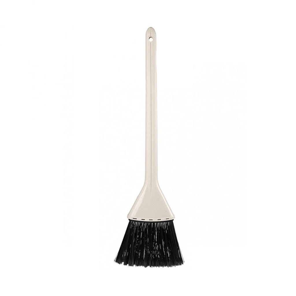 Веник Homver Malta средняя жесткость, пластик, бежевый, 5х23х76 см
