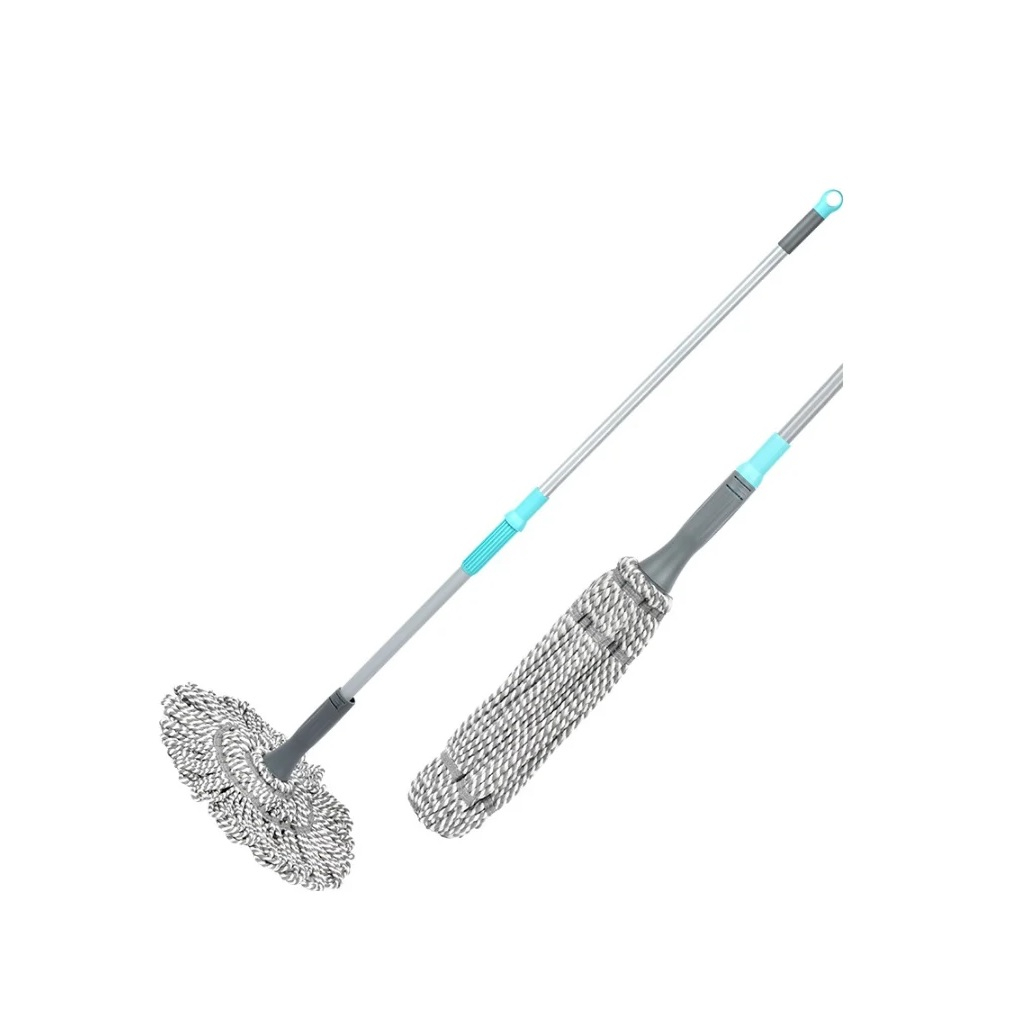 Швабра для пола Рыжий Кот MopМ13 Твист Pro 310499, насадка из микрофибры, механизм отжима, 800-1340 мм