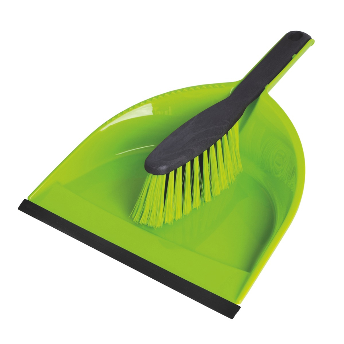 Комплект для уборки AZUR Клип, щетка-сметка, совок с резинкой, полипропилен, цвет в ассортименте