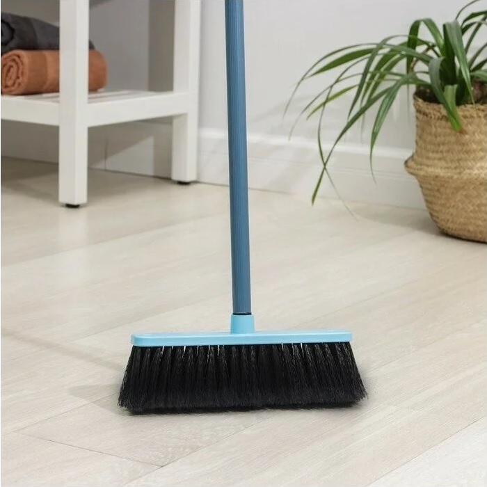 Щетка для пола Spin&Clean Disco SV3078АКВ, с черенком 1100 мм, ворс 65 мм, аквамарин 