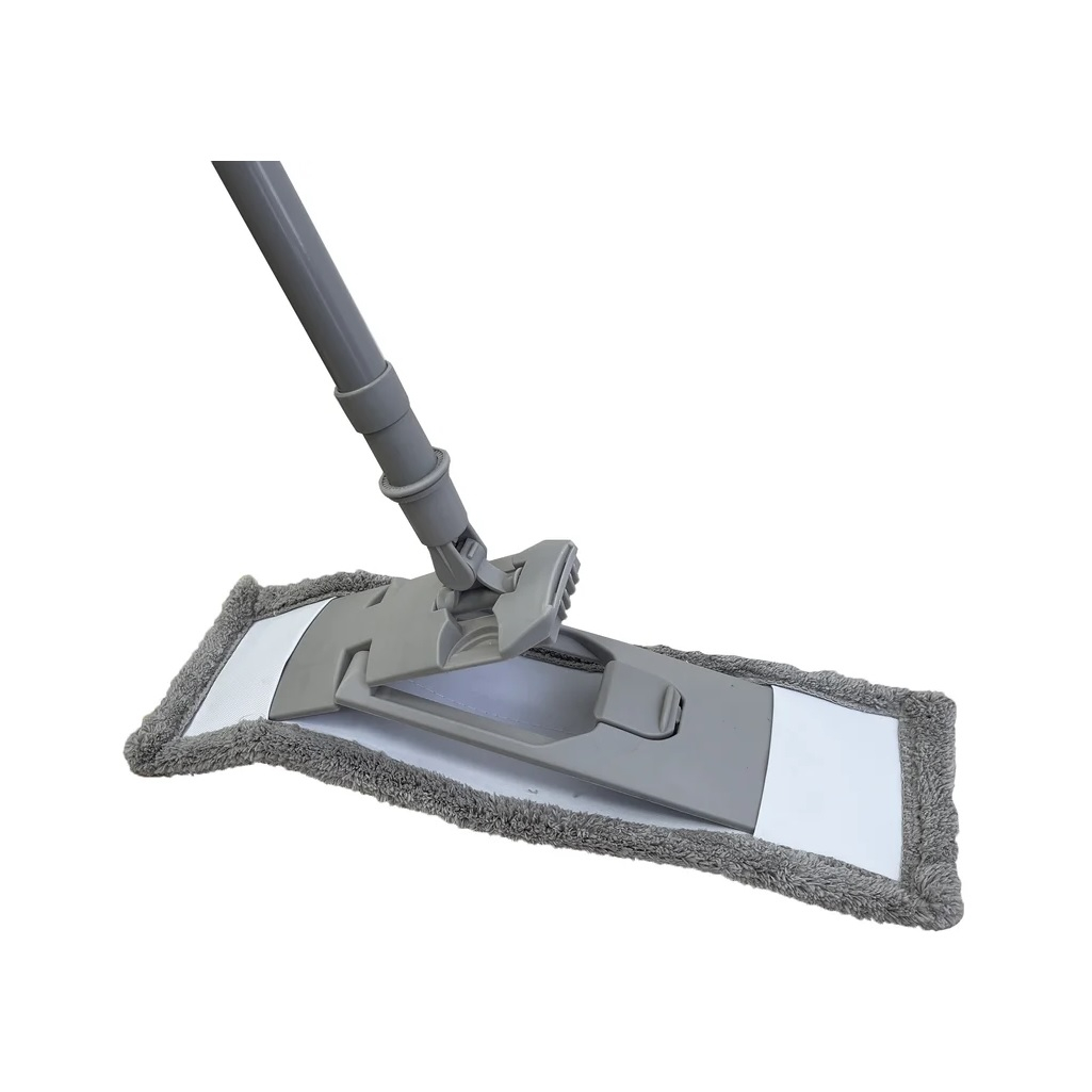 Швабра для пола York Классик Limited Edition 082260, плоская, телескопическая рукоятка, 1200 мм, цвет серый