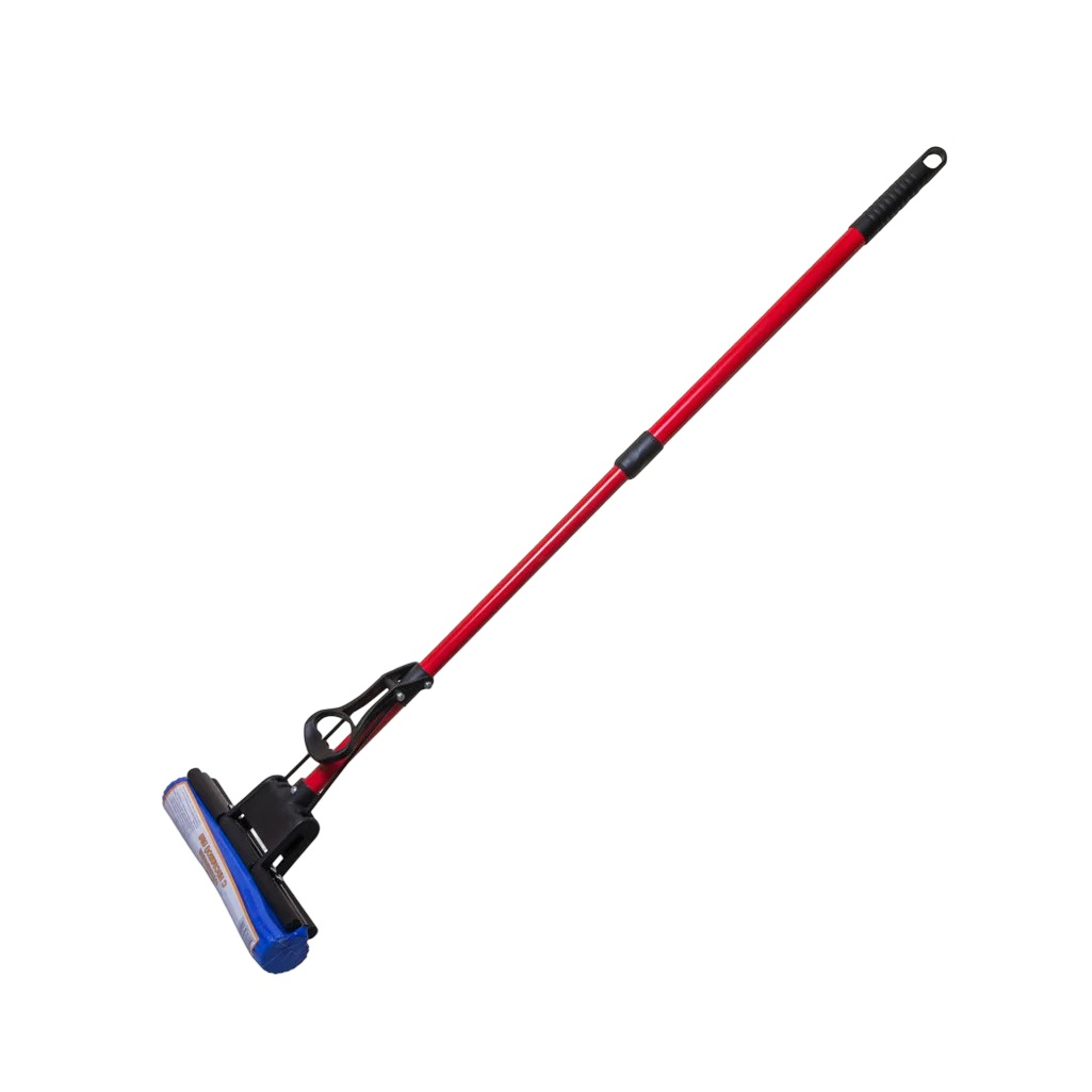 Швабра для пола Рыжий Кот MopP-06, отжимная, насадка ПВА 270 мм, длина 1150 мм