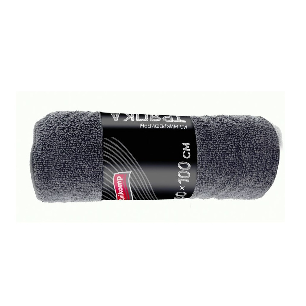 Тряпка для пола из микрофибры Avikomp 947998, рулон, графит, 80х100 см