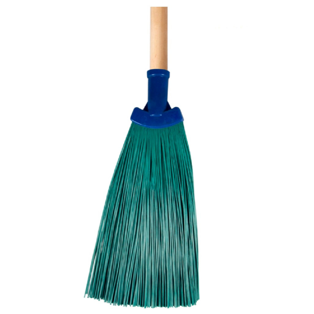 Метла синтетическая веерная 27984, пластик, без черенка, 200х260 мм