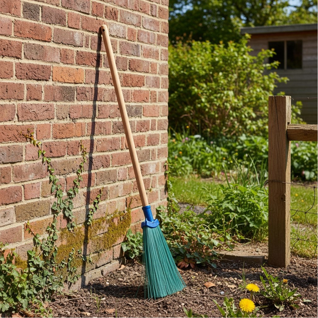 Метла синтетическая веерная 27984, пластик, без черенка, 200х260 мм