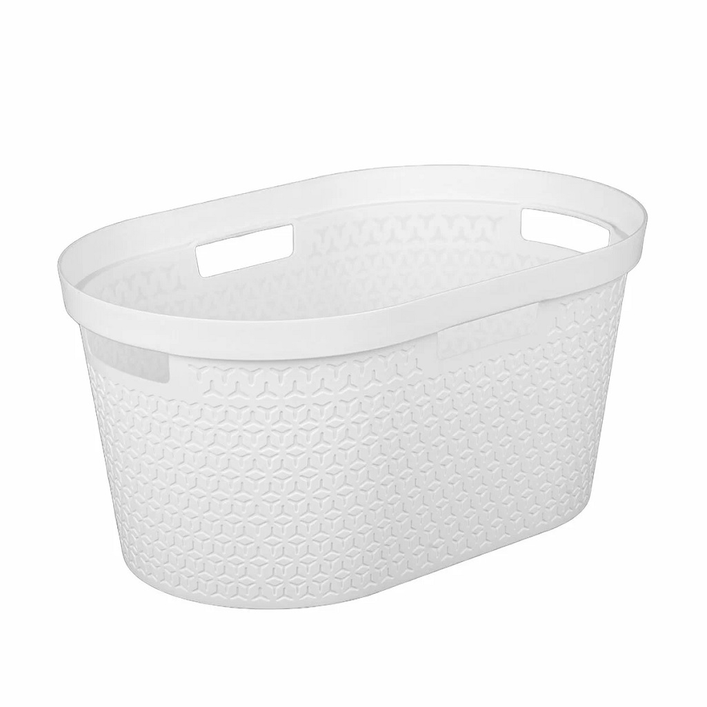 Таз Альтернатива М9021, Элемент с ручками, овальный, белый, 35 л