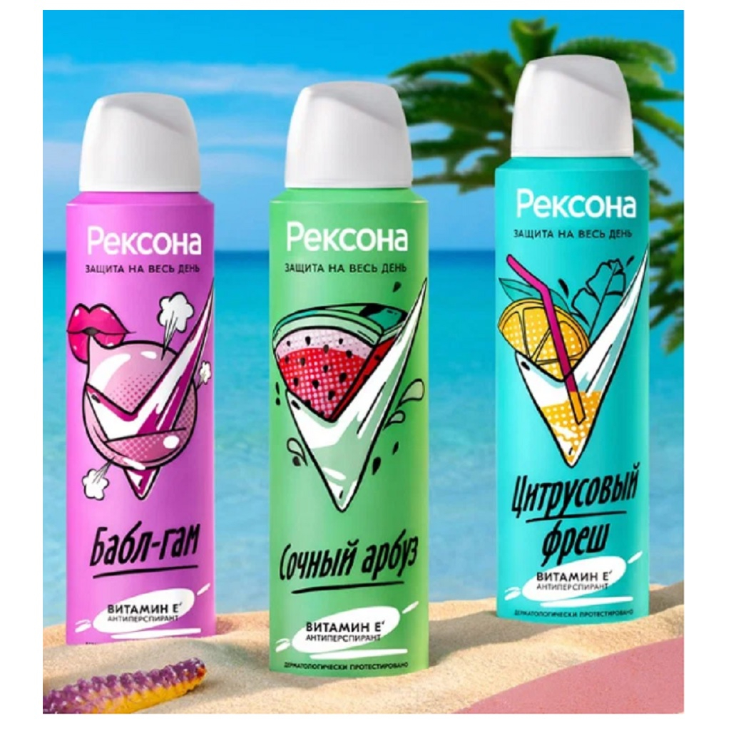 Антиперспирант Rexona Бабл-Гам, с защитой от пота и запаха на 48 часов, аэрозоль 150 мл