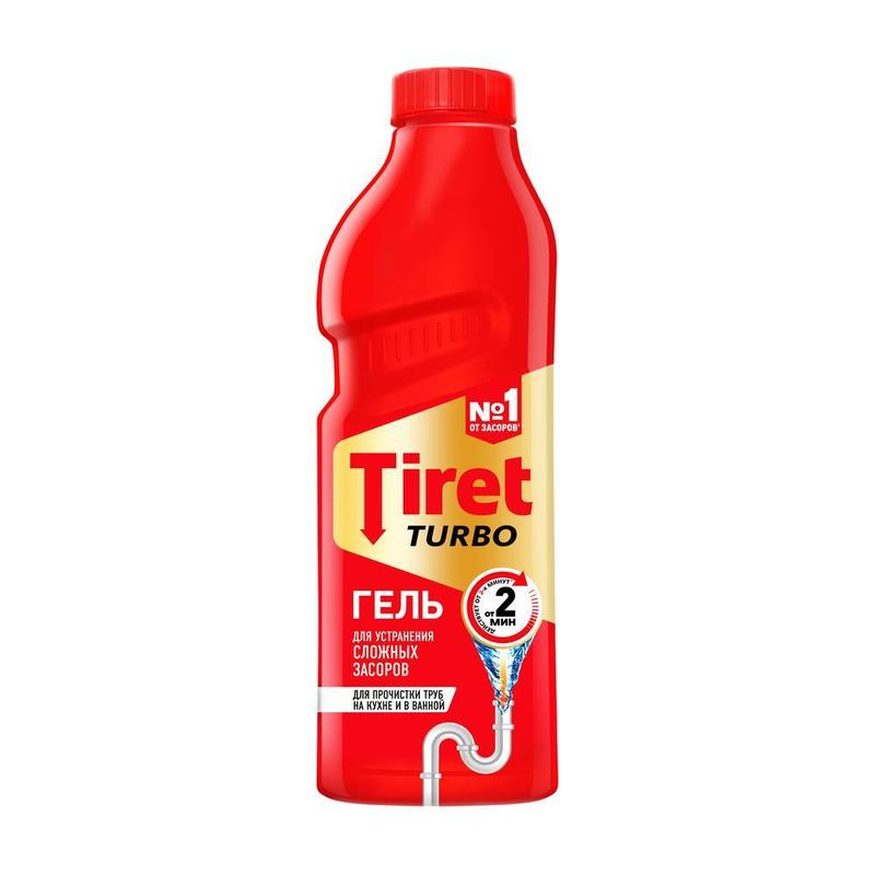 Гель Tiret Turbo для устранения засоров в трубах 1 л