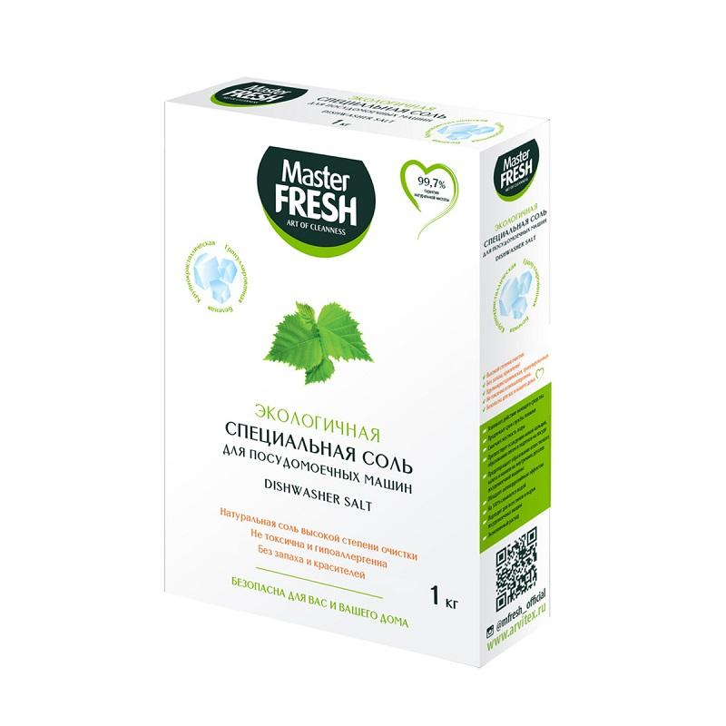 Соль для посудомоечной машины MASTER FRESH гранулированная 1 кг